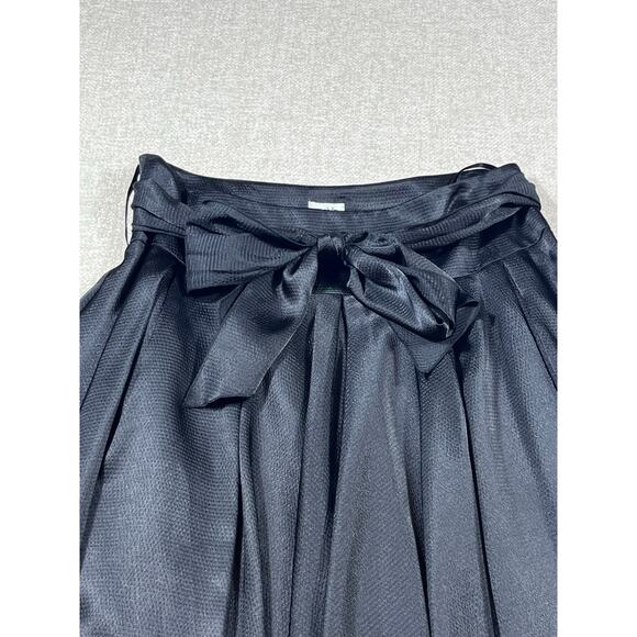 Cache Womens Size 2 Black A-Line Pleated Knee Length Skirt Classic Career Party - Picture 7 of 9